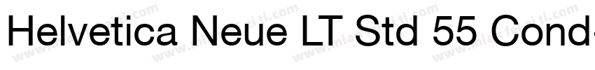 Helvetica Neue LT Std 55 Cond字体转换